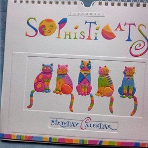 Turnowsky Sophisticats Birthday Calendar